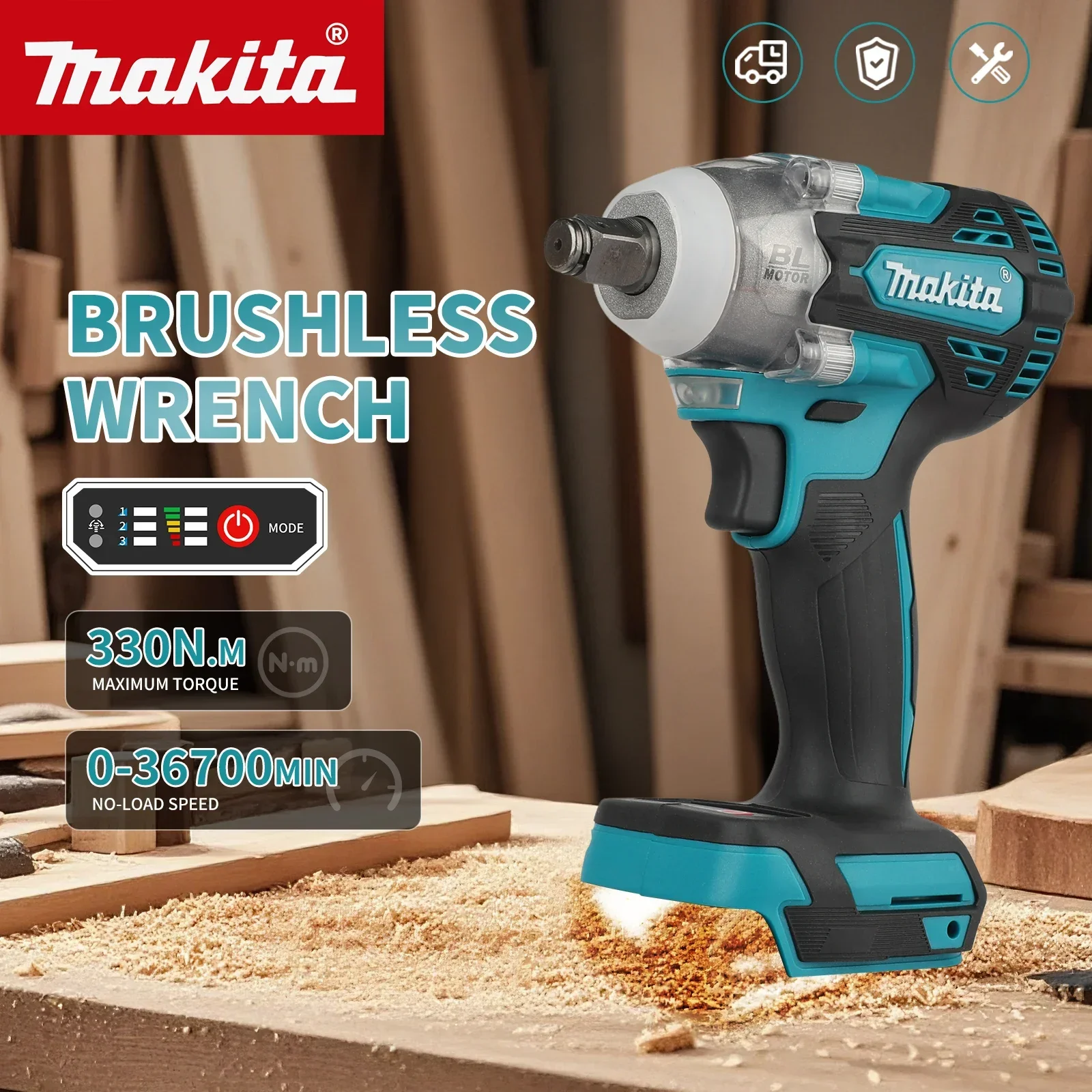 For Makita DTW300 330N·m Impac - Makita Drill Dtw300 review and price